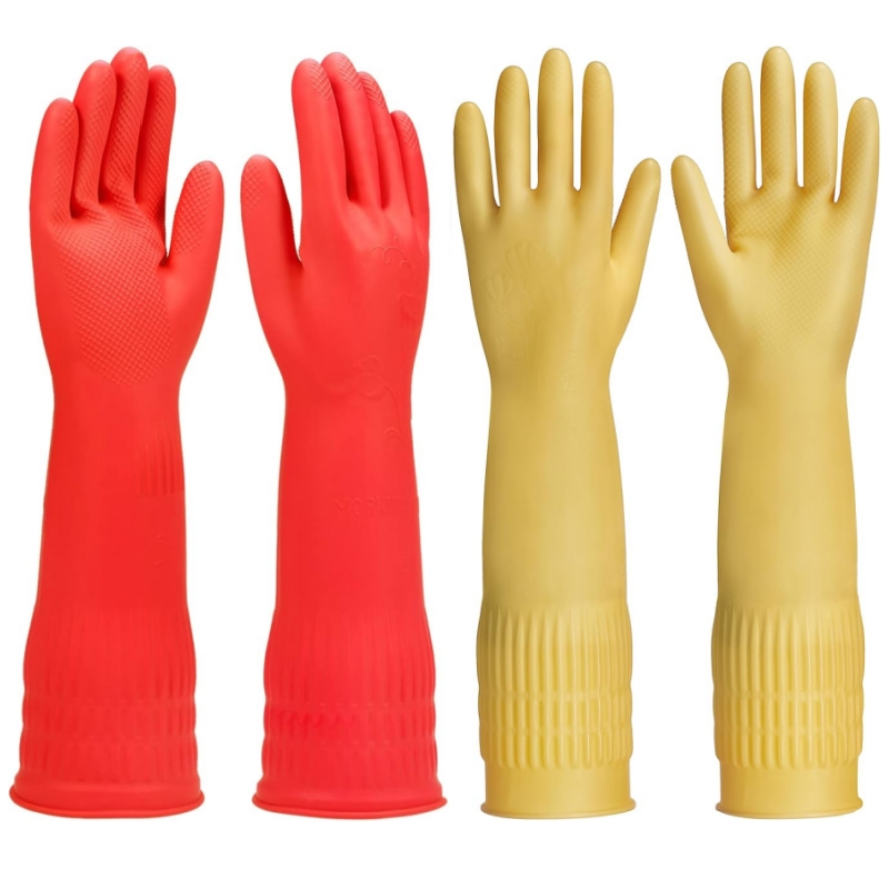 Commercial Kitchen Gloves - 45CM Ekstra Uzun Kauçuk Temizlik Eldivenleri