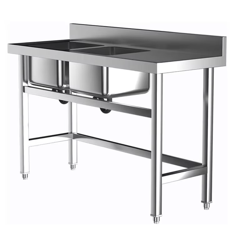 Commercial Kitchen Sink - Ticari Otel Mutfak Ekipmanları Çift Hazneli