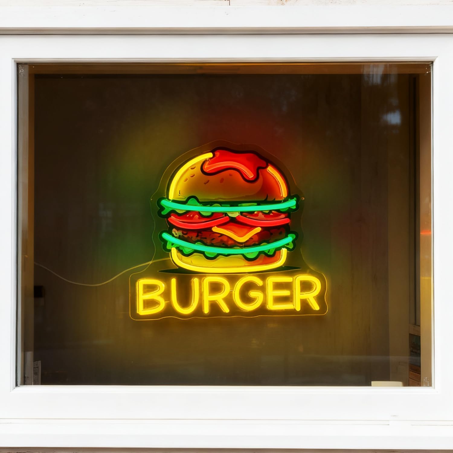 Burger Neon Tabelası, Restoran - Commercial Kitchen Walls incelemesi ve fiyatı
