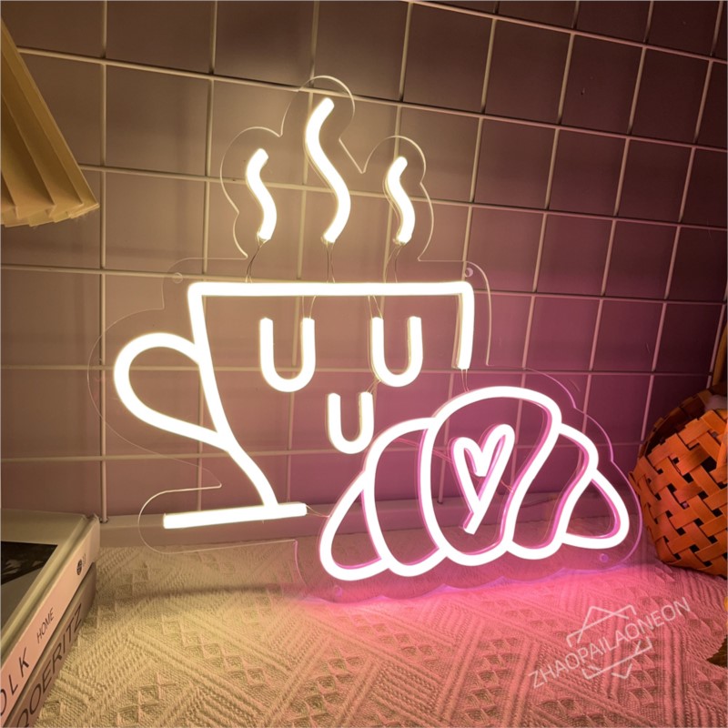 Kahve Ekmek Neon Burcu Kruvasa - Commercial Kitchen Walls incelemesi ve fiyatı