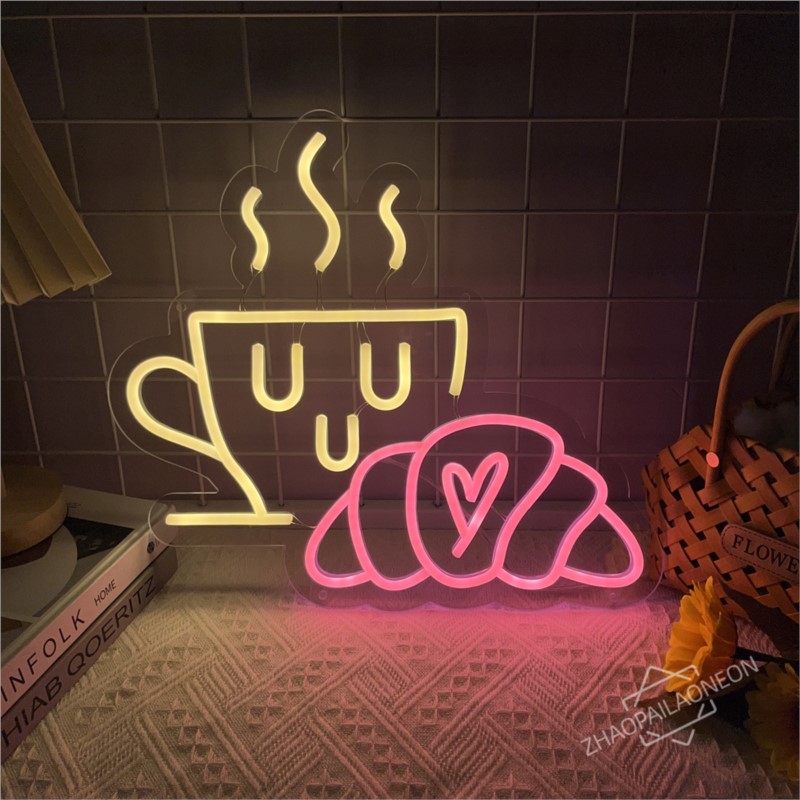 Kahve Ekmek Neon Burcu Kruvasa - Commercial Kitchen Walls incelemesi ve fiyatı