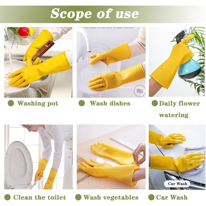 Mutfak için 3 çift bulaşık yık - Commercial Kitchen Gloves incelemesi ve fiyatı