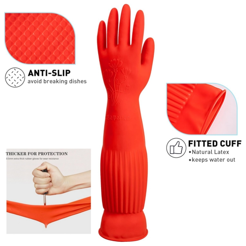 45CM Ekstra Uzun Kauçuk Temizl - Commercial Kitchen Gloves incelemesi ve fiyatı