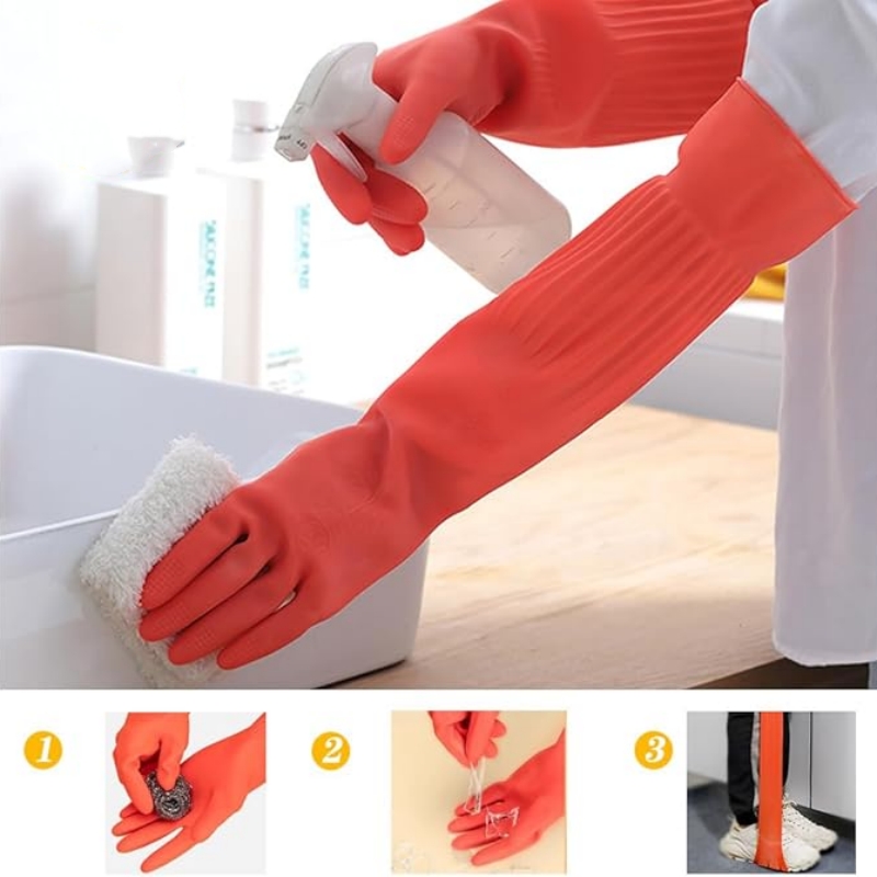 45CM Ekstra Uzun Kauçuk Temizl - Commercial Kitchen Gloves incelemesi ve fiyatı