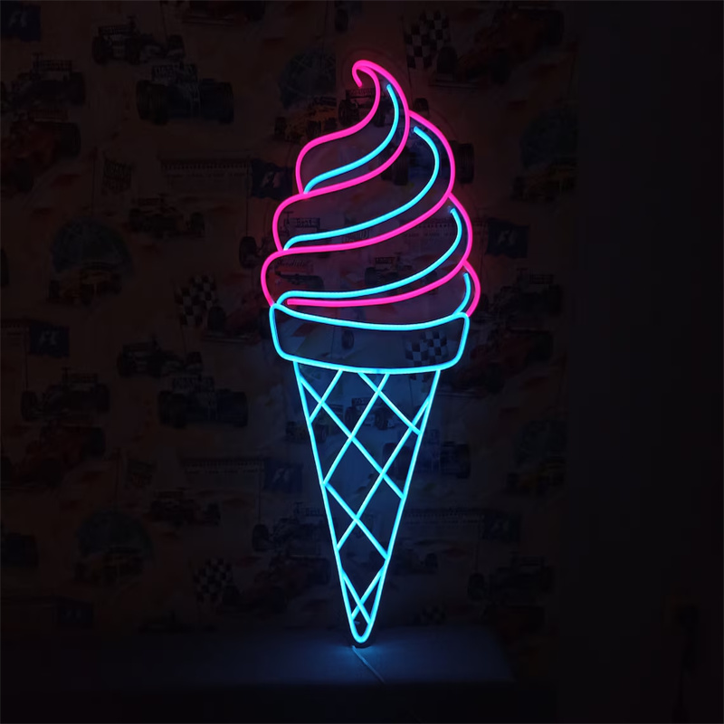 Dondurma LED Neon işık | Ev iç - Commercial Kitchen Walls incelemesi ve fiyatı