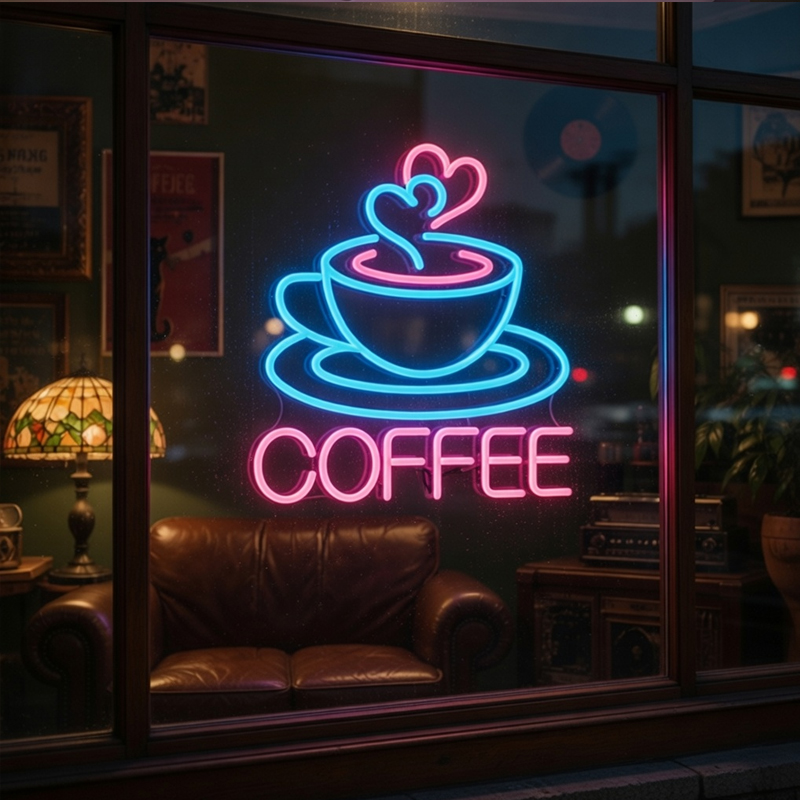 Kahve Neon Tabelası LED Neon I - Commercial Kitchen Walls incelemesi ve fiyatı